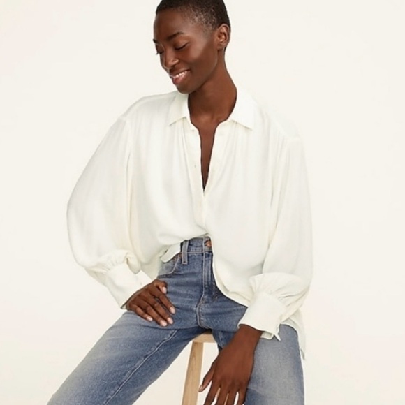 J. Crew Long Sleeve Button Down Shirt with Dress Shirt Collar in Icy Orchid M - Picture 6 of 13